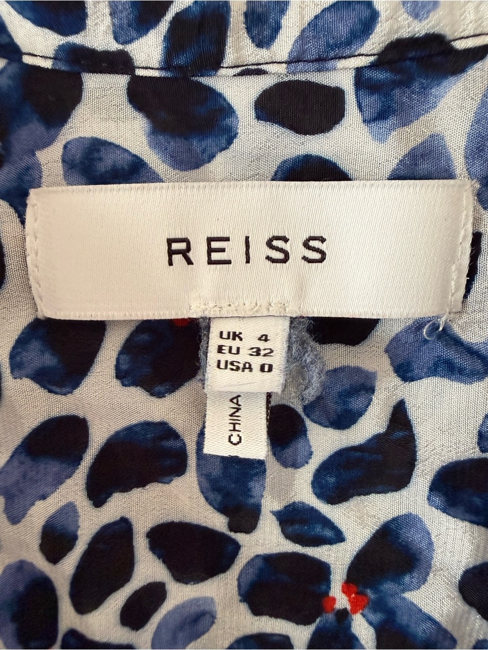 Reiss Anush Blue Dress- Size 0 - Picture 6 of 8